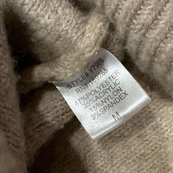 Threaded leaf stars button down cardigan size medium - Picture 3 of 4